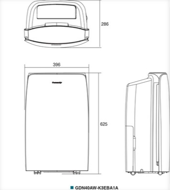 Изсушител за въздух Gree GDN40AV-K5EBA1A, модел Daisy 40