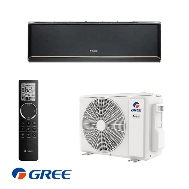 Инверторен климатик Gree AIRY GWH24AVEXF-K6DNA1A Black, 24000 BTU , WiFi, клас А+++
